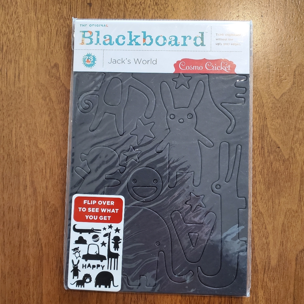 NIP Cosmo Cricket Blackboard 73 Pieces Jack's World